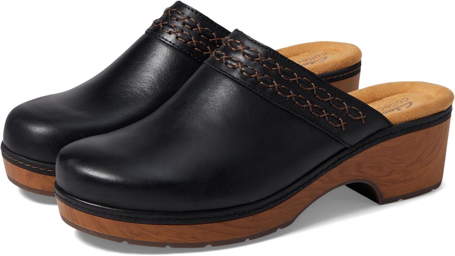 

Ботильоны на каблуке Paizlee Poppy Clarks, черная кожа