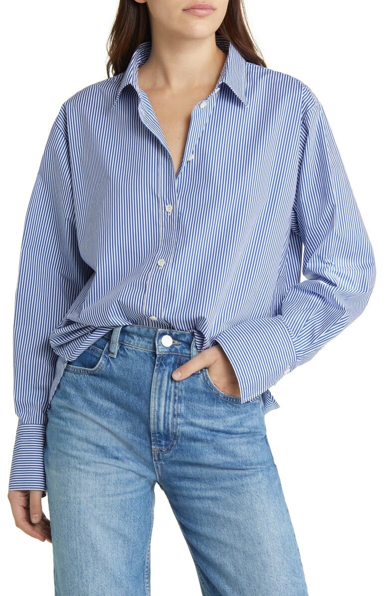 

Рубашка Oversize из органического хлопка на пуговицах FRAME