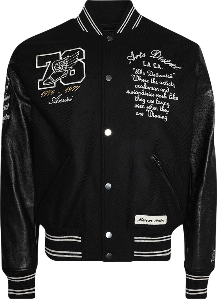 

Куртка Amiri Oversized Eagle Varsity 'Black', черный