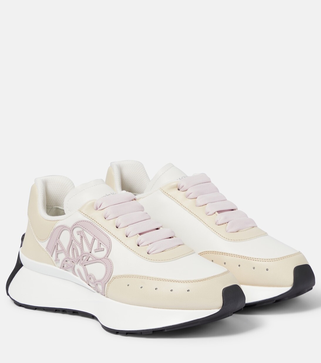 

Кожаные кроссовки Alexander McQueen, разноцветный