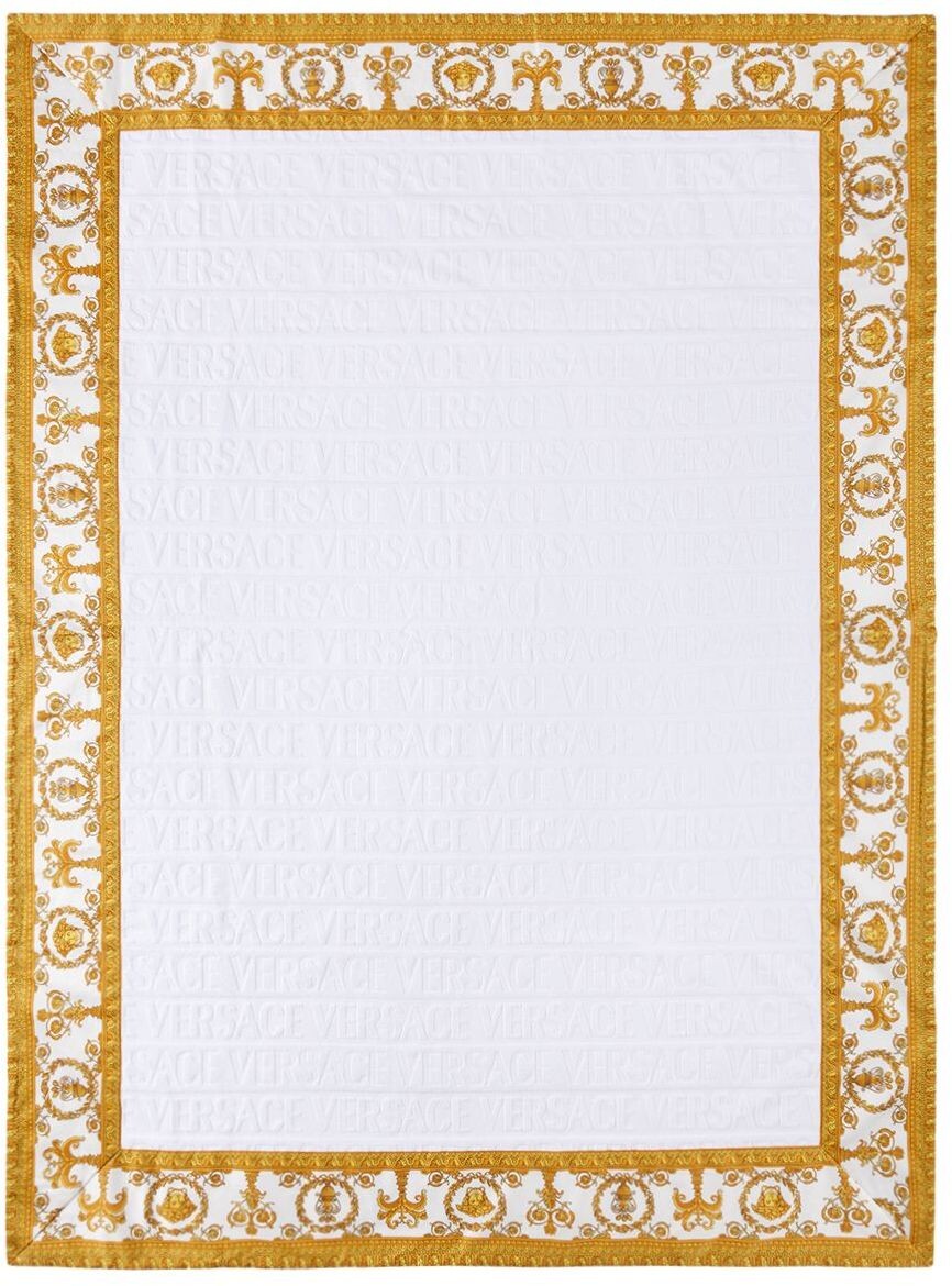 

Белое пляжное полотенце I Love Baroque Versace