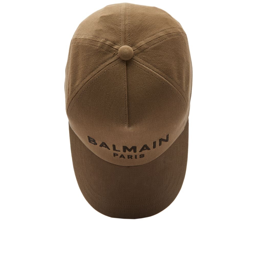 

Кепка с логотипом Balmain Paris, коричневый
