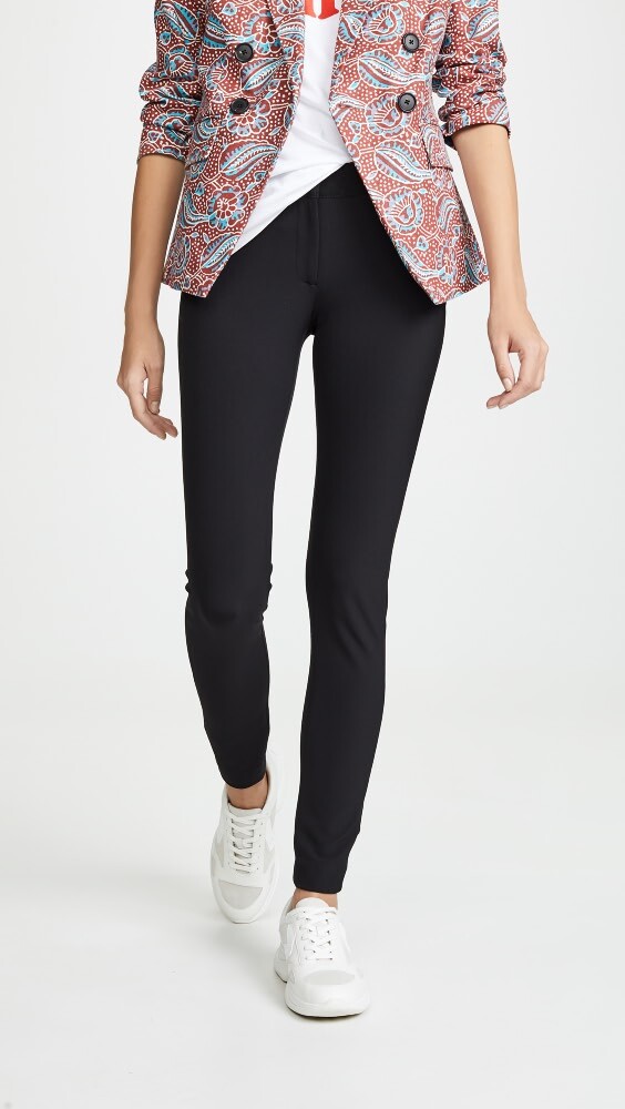 

Леггинсы Veronica Beard Black Scuba Leggings, черный
