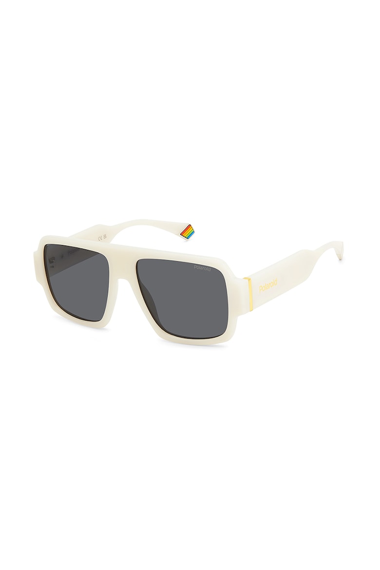 Солнцезащитные очки прямоугольной поляризации Polaroid, бежевый