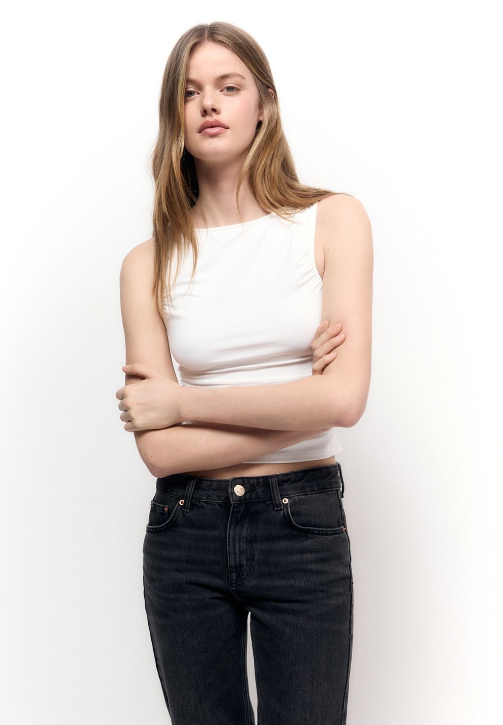 

Топ PULL&BEAR, белый