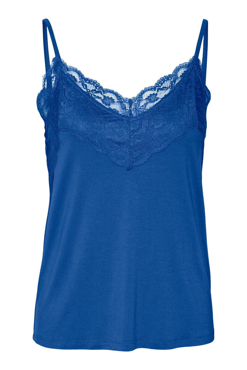 

Кружевная майка Vero Moda, синий