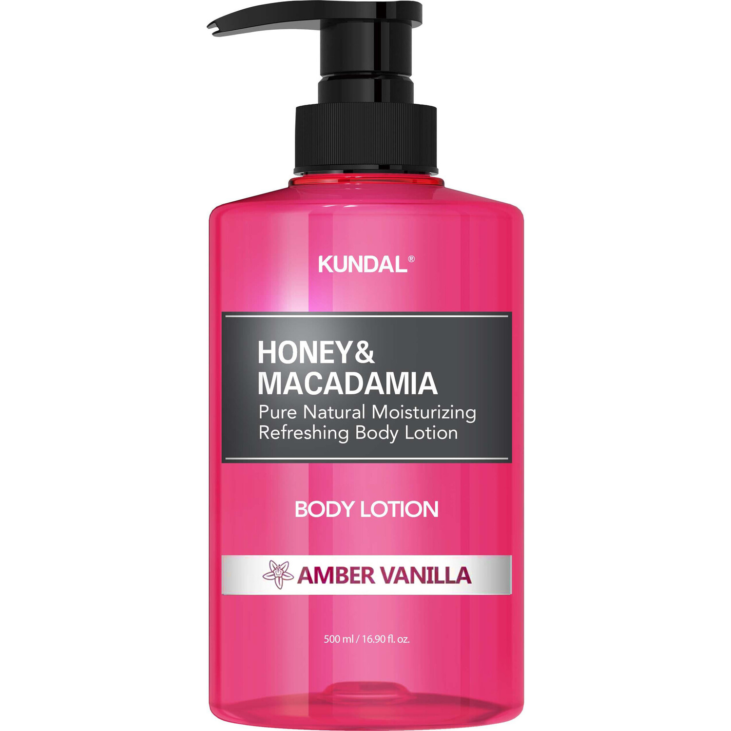 

Бальзам для тела янтарно-ванильный Kundal Honey & Macadamia, 500 мл