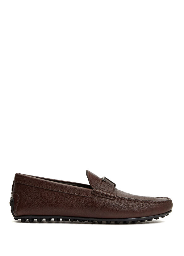 

Коричневая мужская кожаная куртка-драйвер Tod's, Коричневый