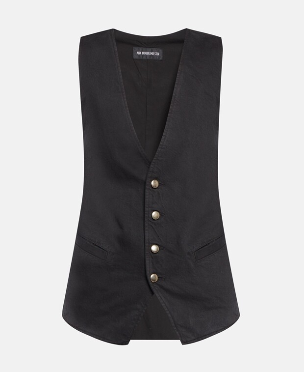 

Джинсовый жилет Ann Demeulemeester, черный
