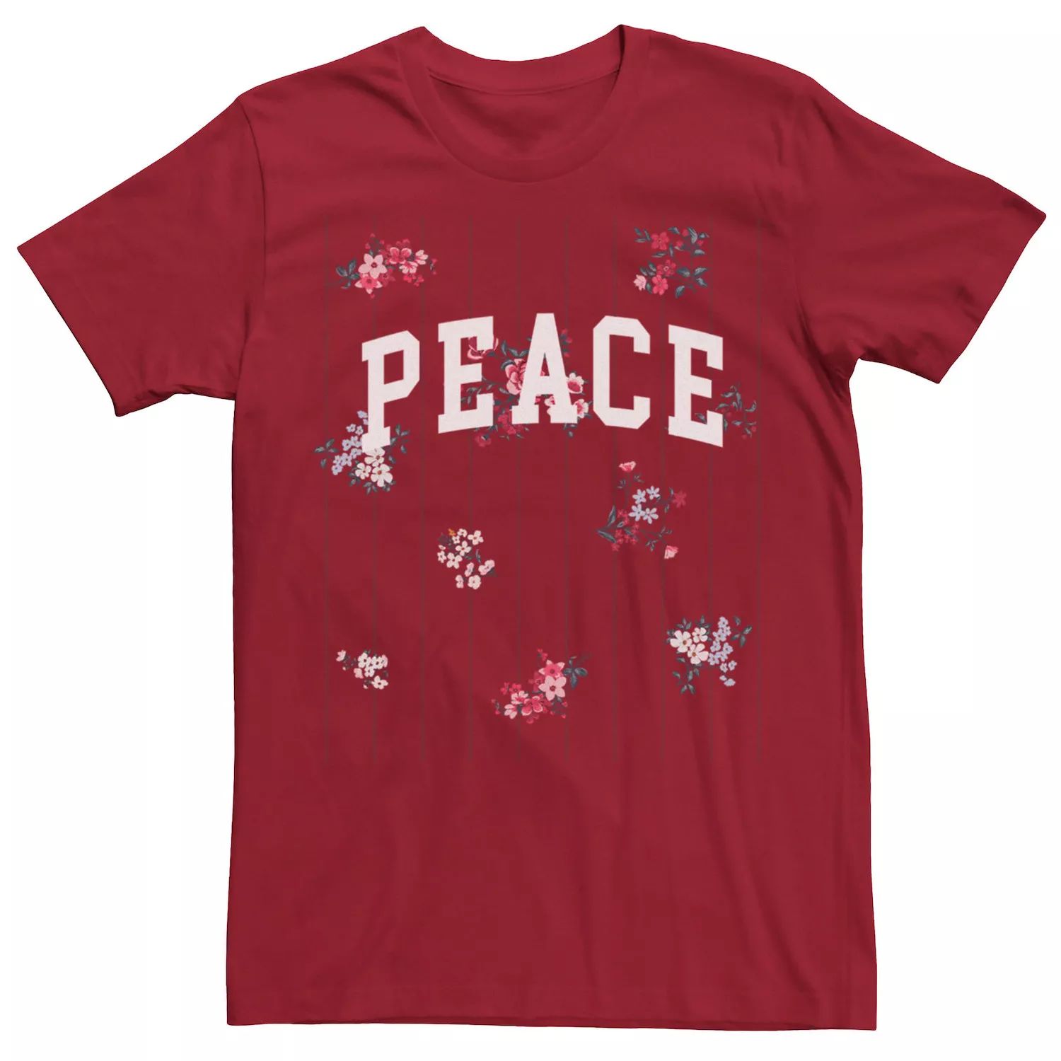 Мужская футболка Peace с маленькими цветами Licensed Character мужская футболка кот с цветами s черный