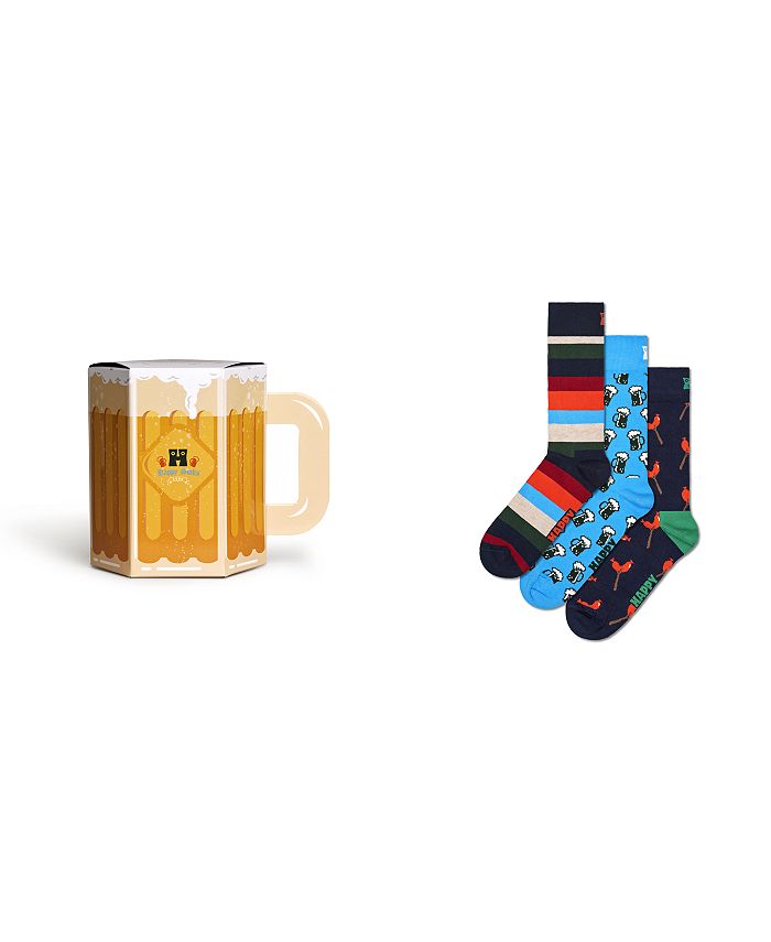 Подарочный набор носков Wurst and Beer, упаковка из 3 шт. Happy Socks, мультиколор фотореквизит гигантский тканевый фон для фотобудки забавные игры на октоберфест товары для фестиваля пива