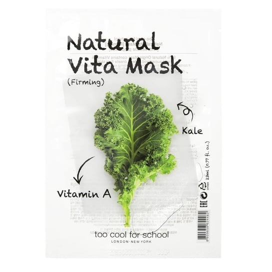 Натуральная укрепляющая маска для лица Firming, 23 г Too Cool For School, Natural Vita Mask школьный дневник too cool for school