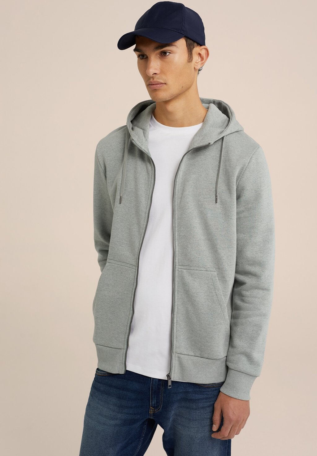 

Толстовка на молнии WE Fashion, зеленая, Зеленый, Толстовка на молнии WE Fashion, зеленая