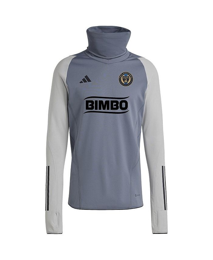 

Мужской серый топ Philadelphia Union теплый реглан COLD.RDY adidas, серый