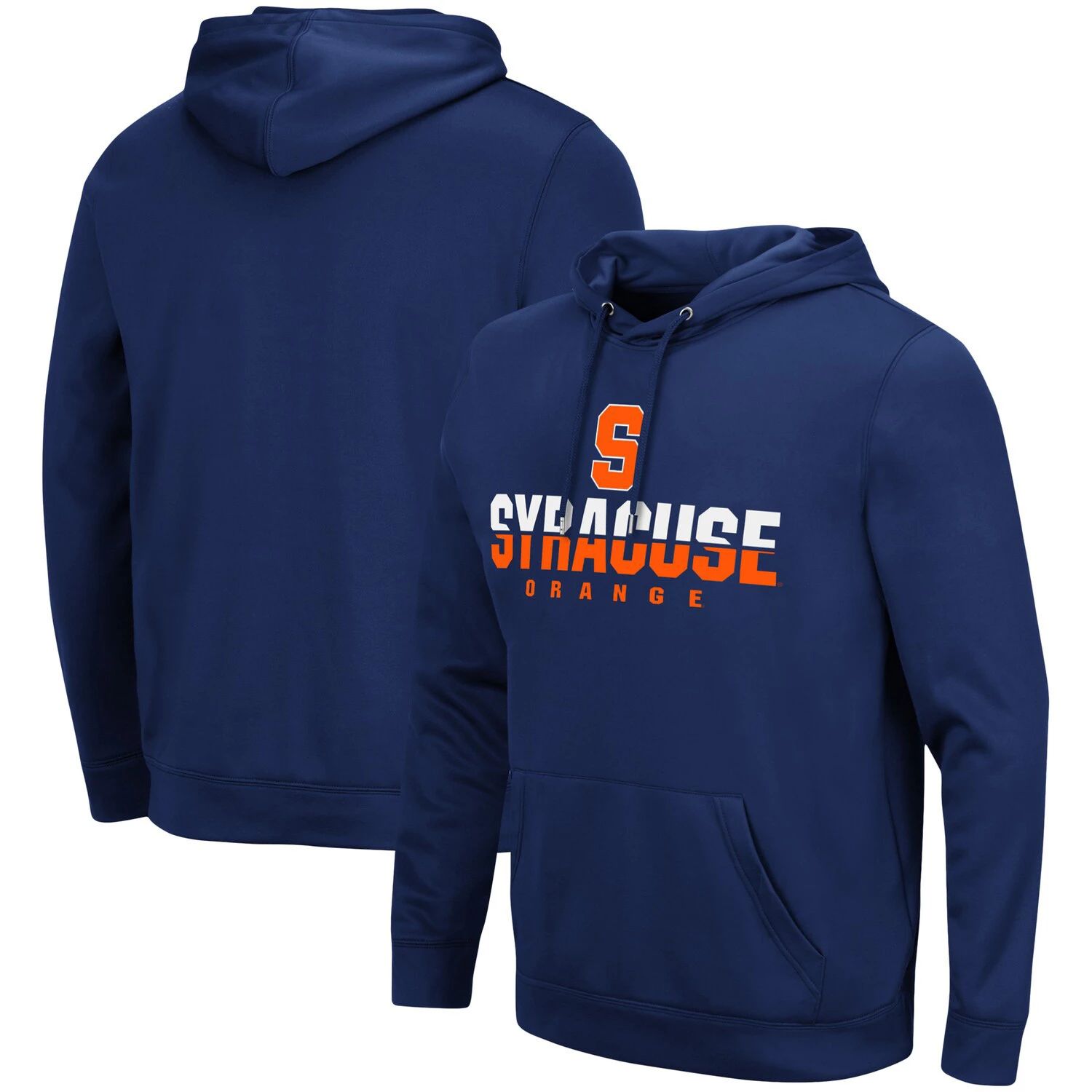 Мужской темно-синий пуловер с капюшоном Syracuse Orange Lantern Colosseum