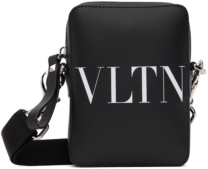 

Маленькая черная сумка через плечо VLTN Valentino Garavani, цвет Nero/Bianco