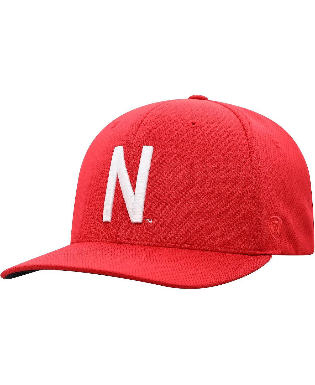 Мужская кепка Scarlet Nebraska Huskers Reflex с логотипом Top of the World