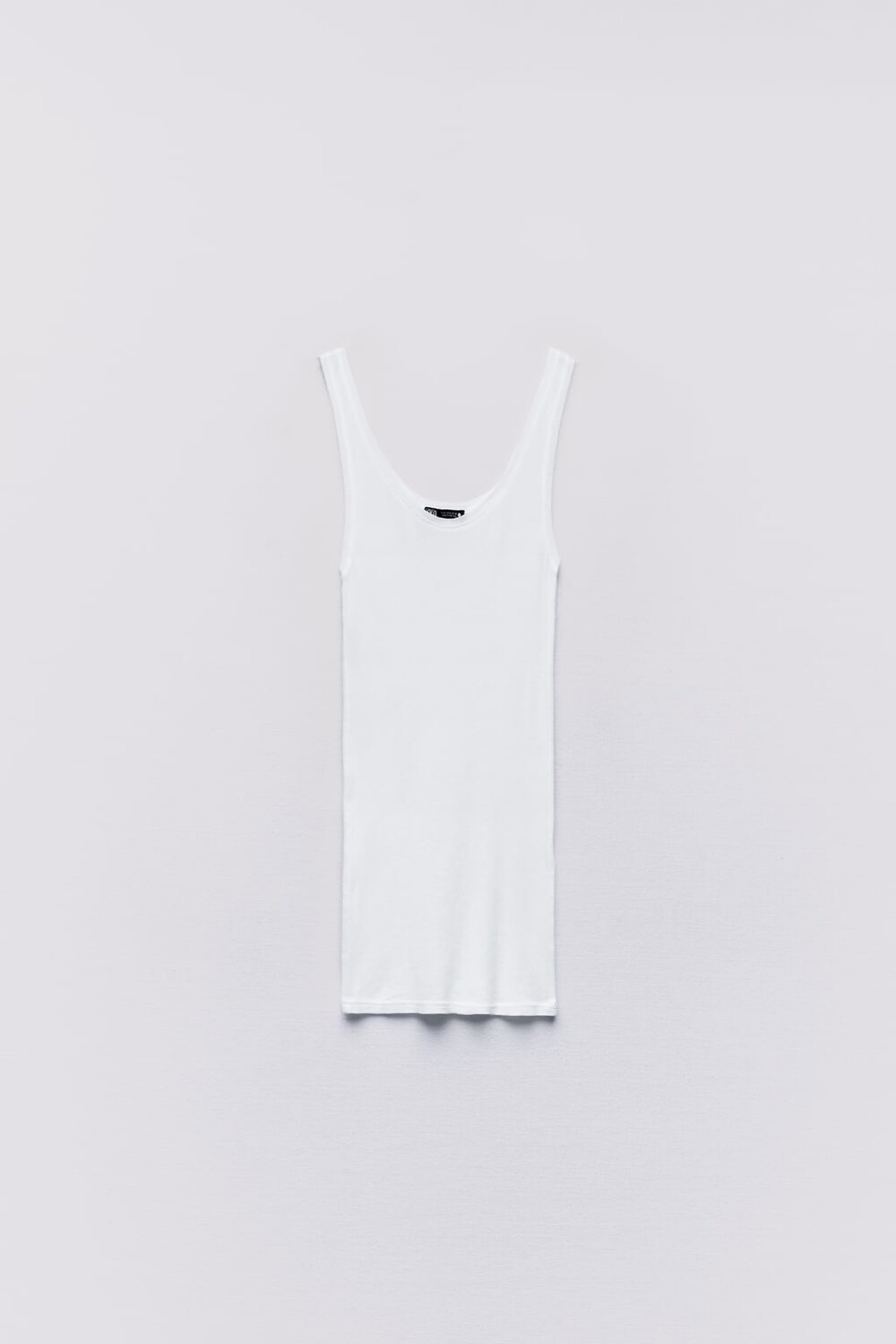 

Хлопковый топ ZARA, белый