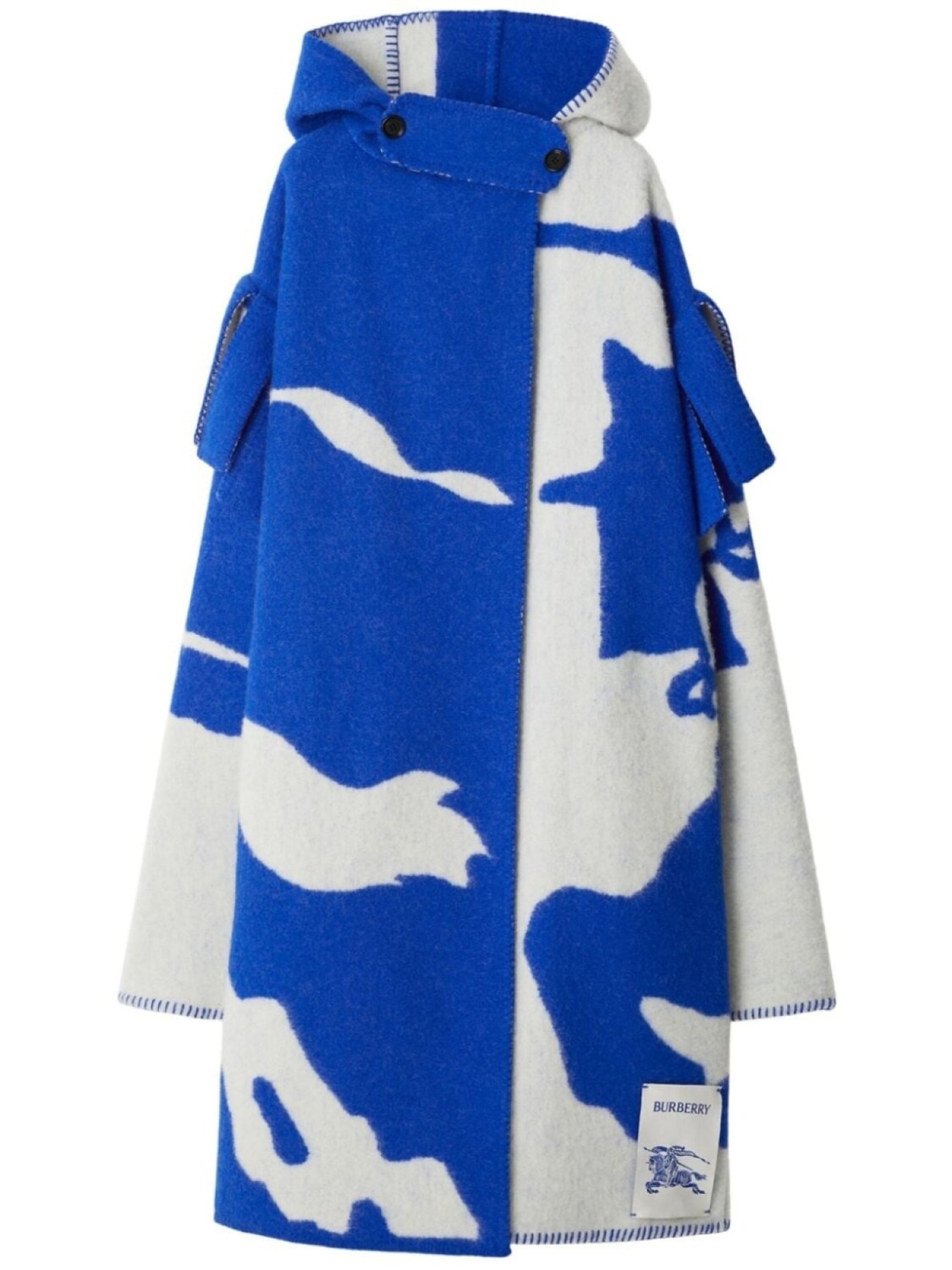 

Burberry шерстяной кейп EKD, синий