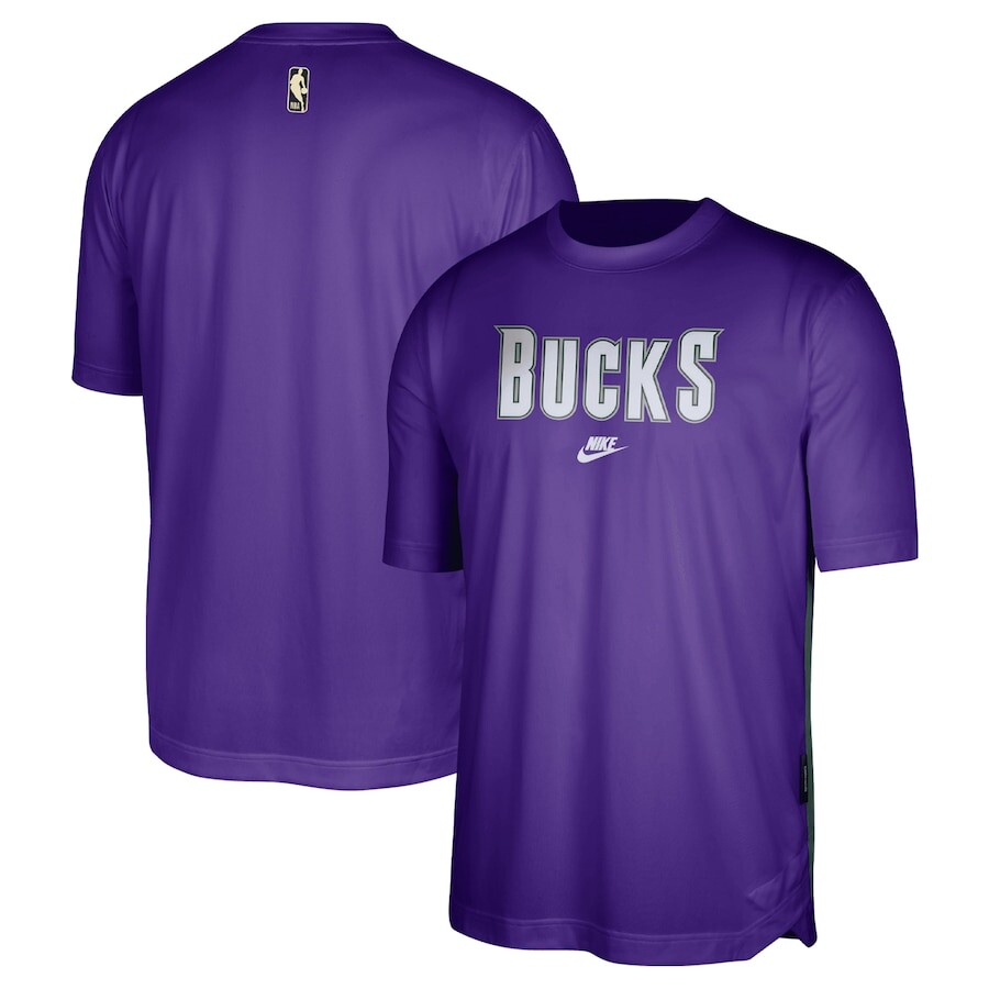 

Футболка с коротким рукавом Nike Milwaukee Bucks, фиолетовый