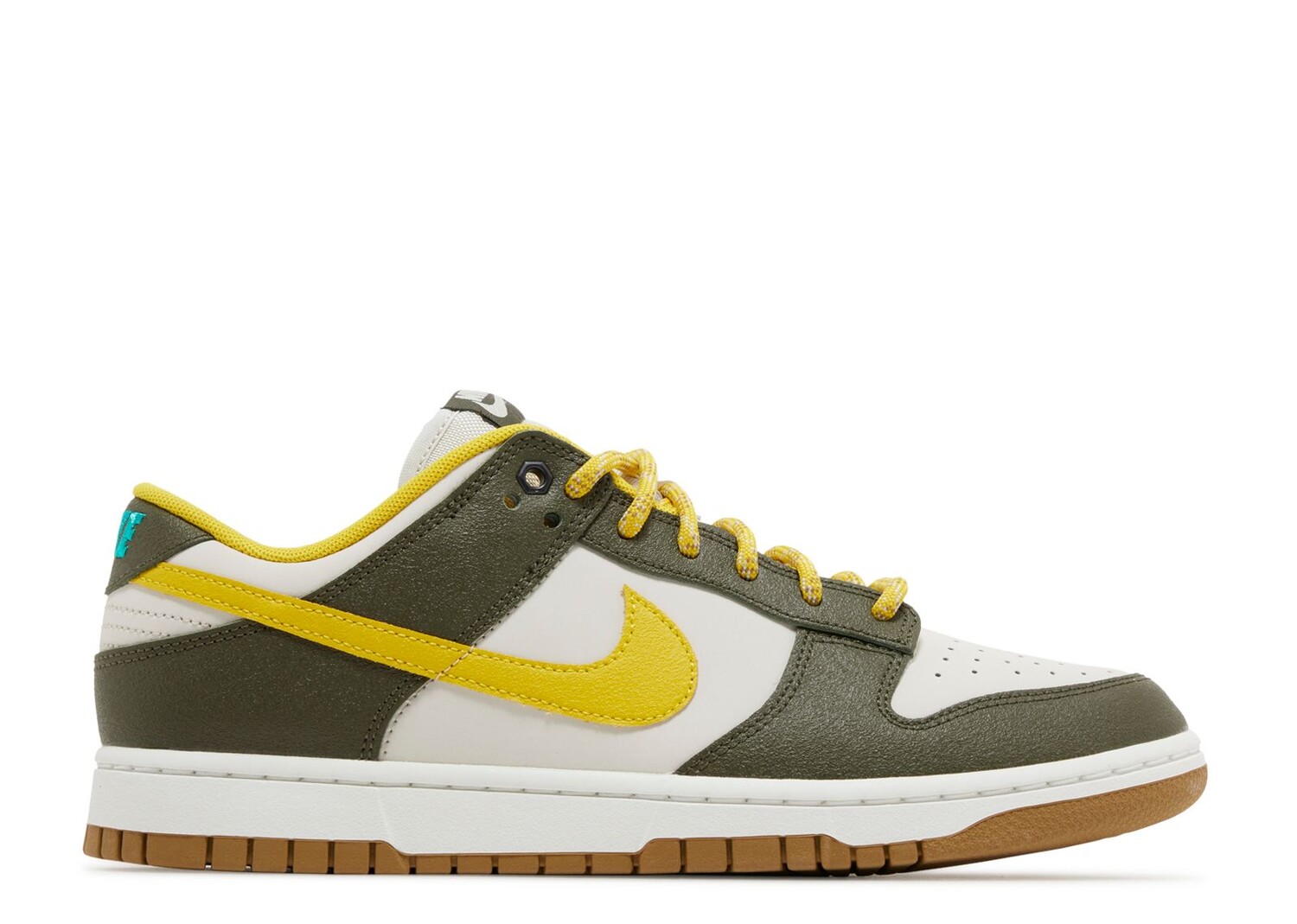 

Кроссовки Nike Dunk Low Premium 'Cargo Khaki Vivid Sulfur', зеленый, Зеленый;серый