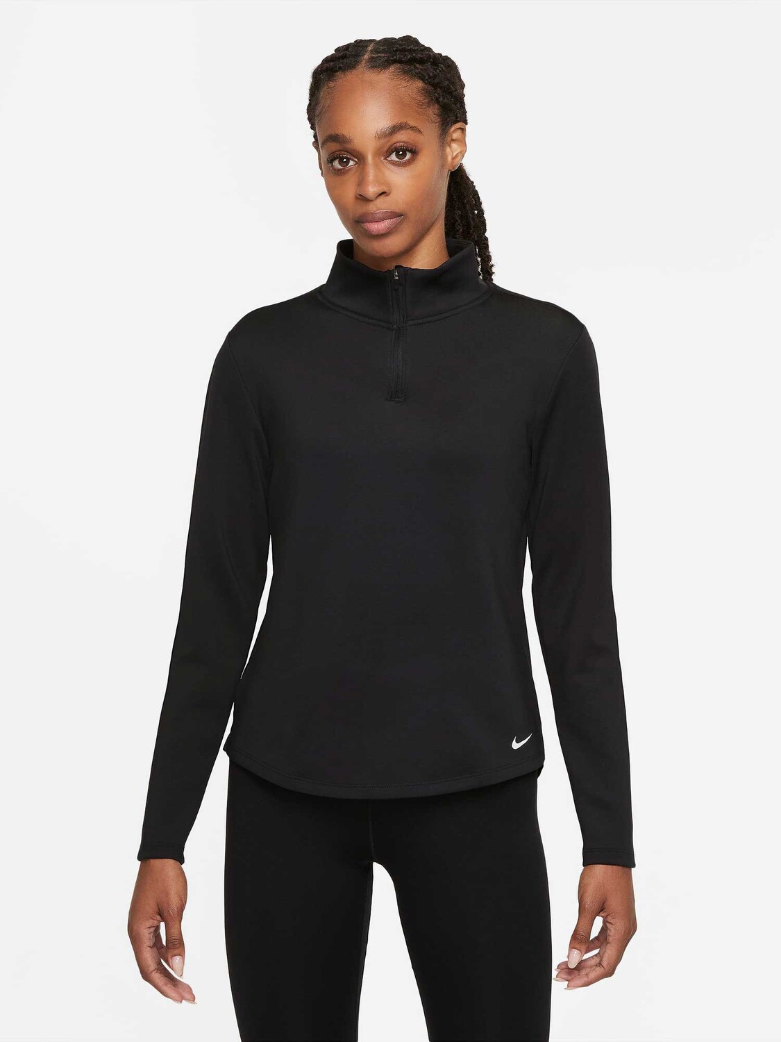 

Блуза Nike W NK ONE TF STD LS HALF ZIP, черный