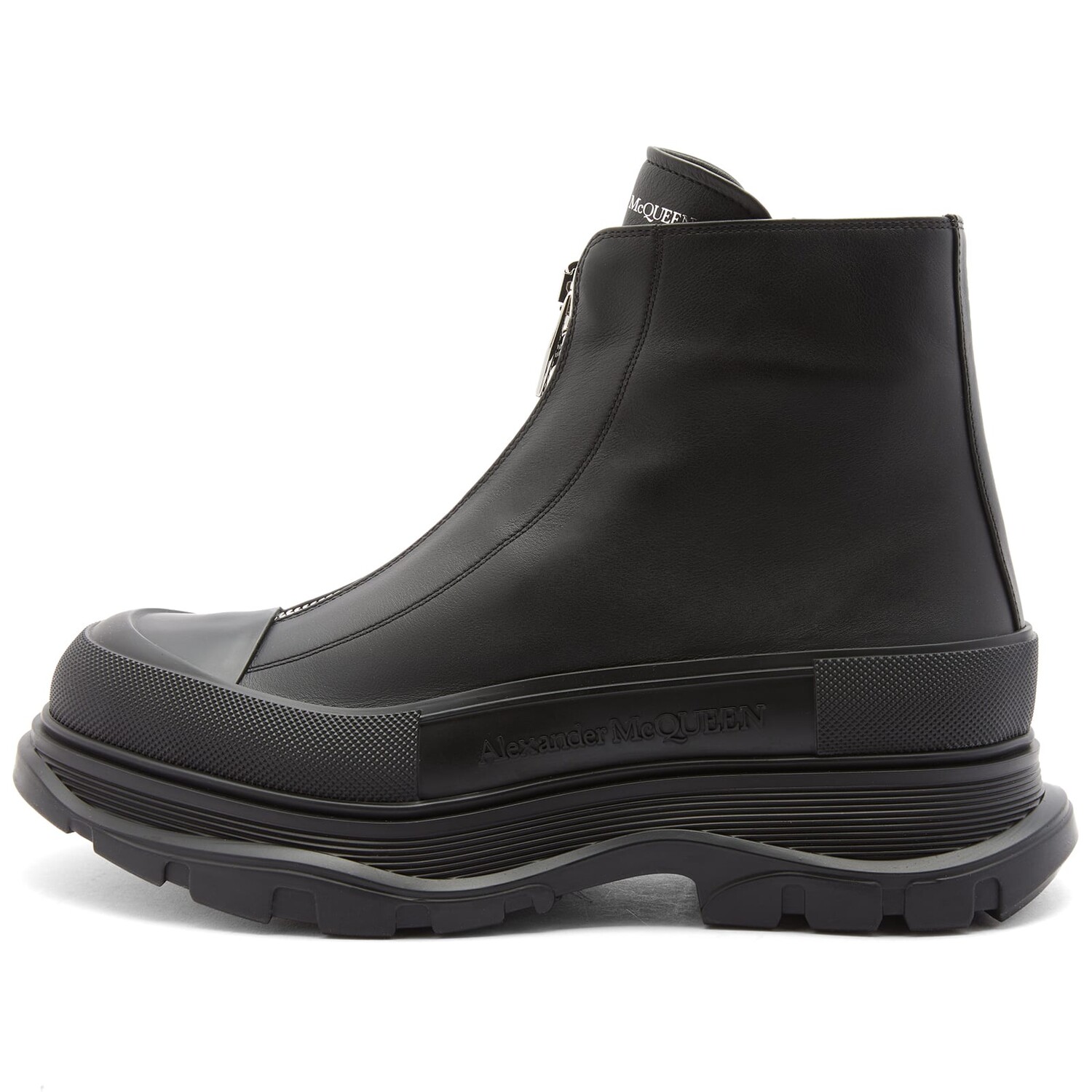 

Ботинки Alexander Mcqueen Tread Sole Zip Boot, черный