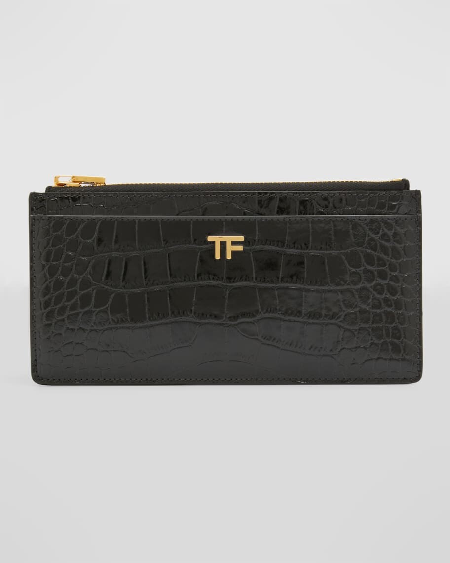

Кошелек TF Zip с тиснением под крокодила TOM FORD