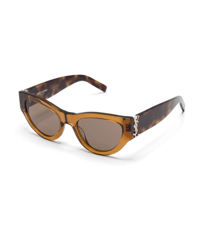 

Солнцезащитные очки Sl m94 011 Saint Laurent, коричневый