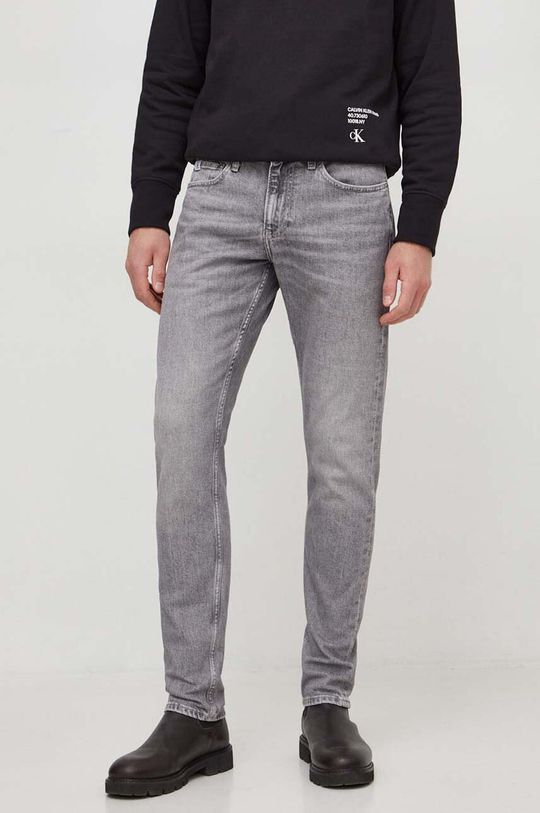 Джинсы Calvin Klein Jeans, серый джинсы свободного кроя mom calvin klein jeans цвет denim dark