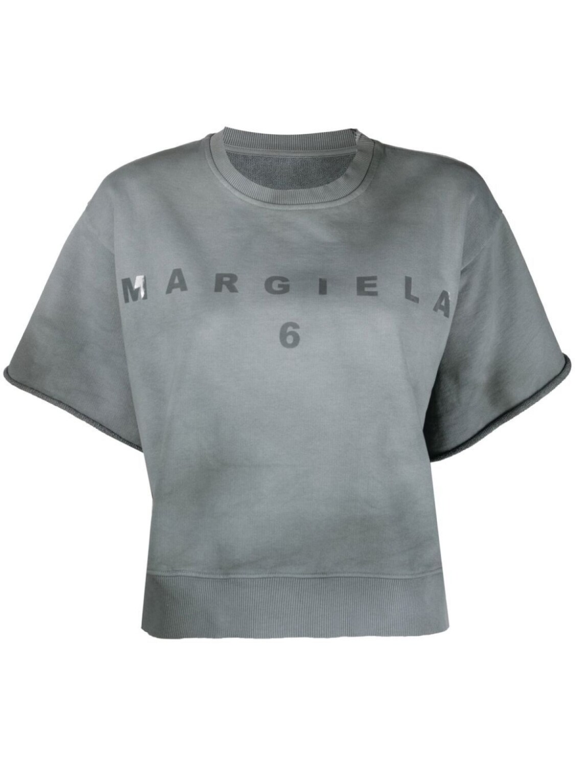 

MM6 Maison Margiela футболка с логотипом, серый