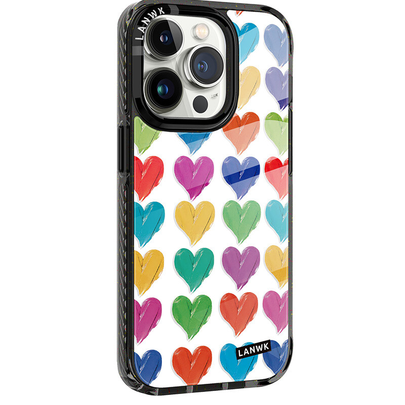 

Чехол для телефона Lanwk, Colorful hearts