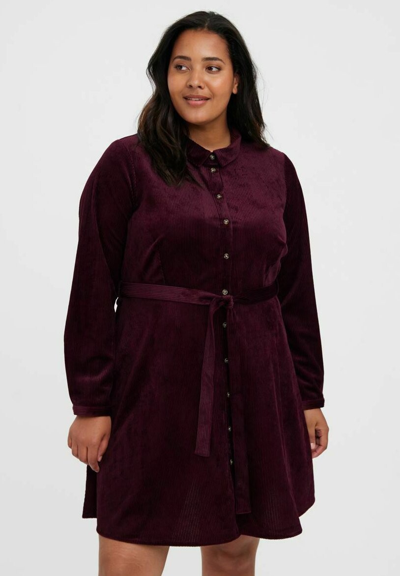 

Платье-рубашка Vero Moda, бордовый