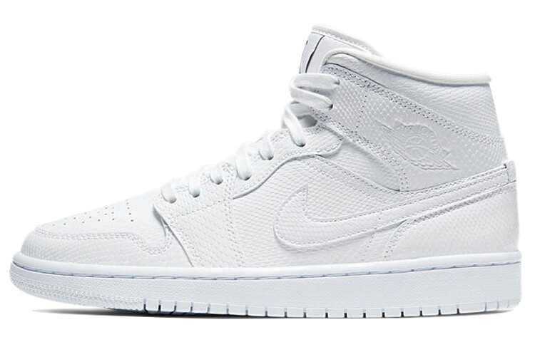 

Кроссовки Jordan Wmns Air Jordan 1 Mid, цвет Белая змеиная кожа