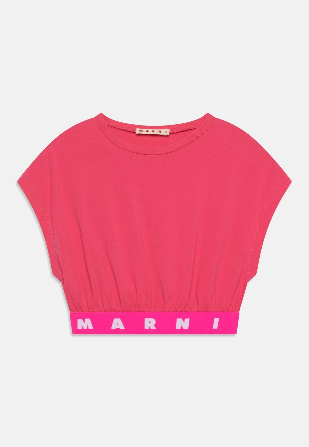 

Футболка с принтом Marni, цвет bright fuxya