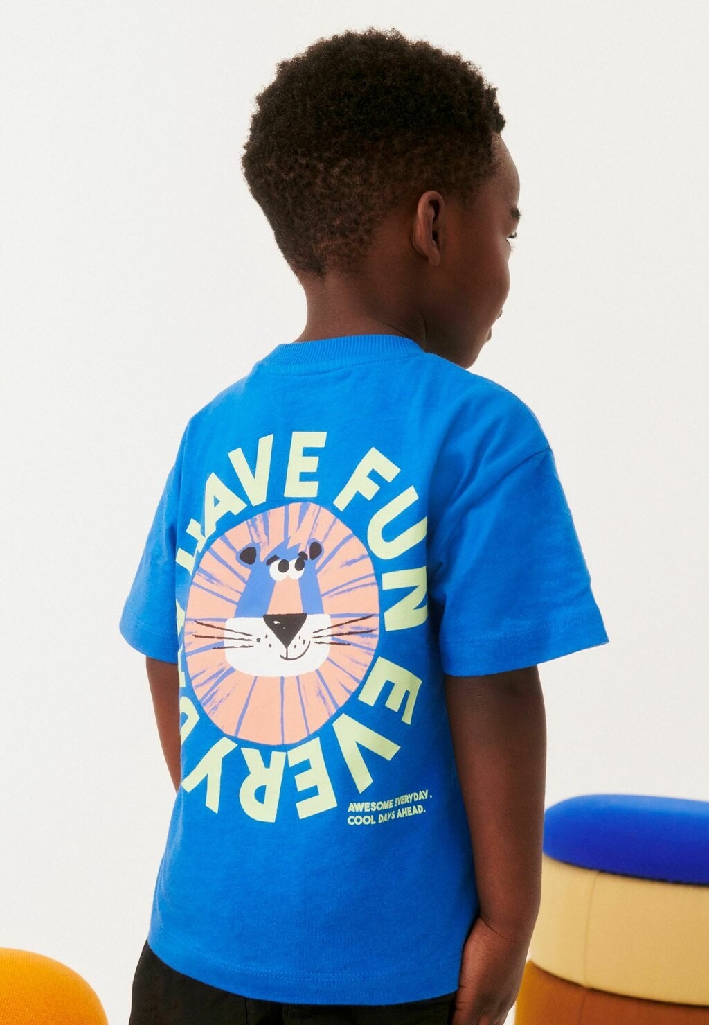 

Футболка с принтом BACK SHORT SLEEVE Next, цвет blue