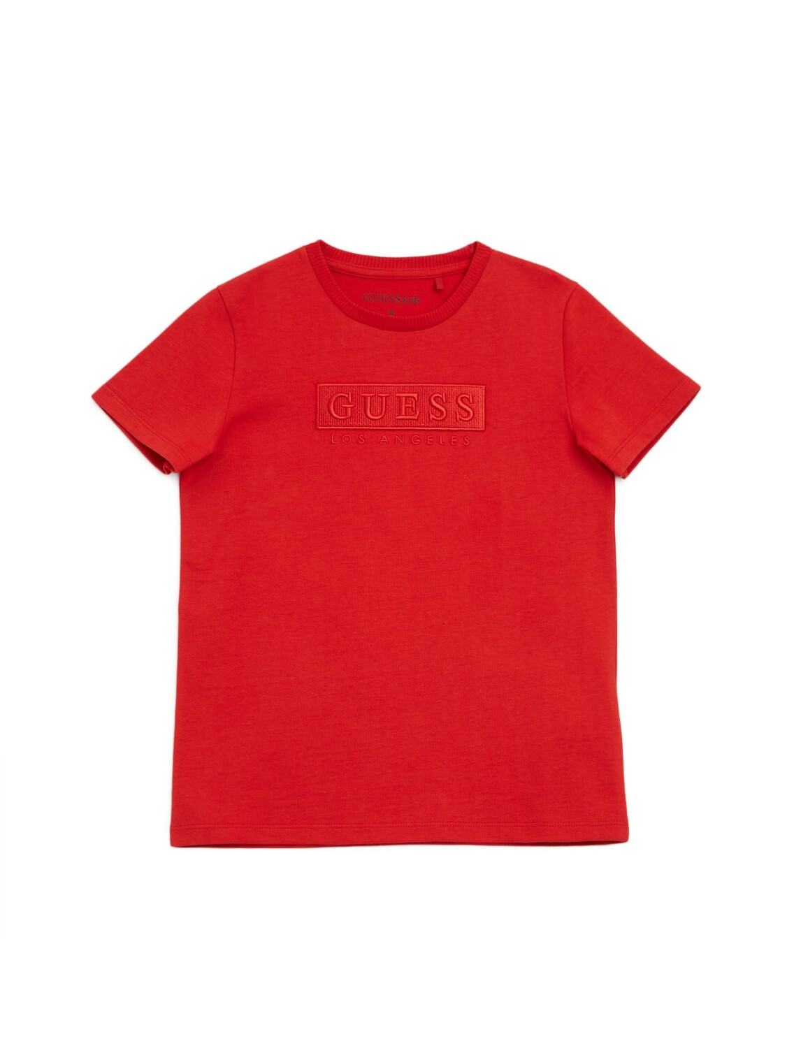 

Футболка с вышитым логотипом Harvey (7–16) Guess Factory, цвет Rugby Red
