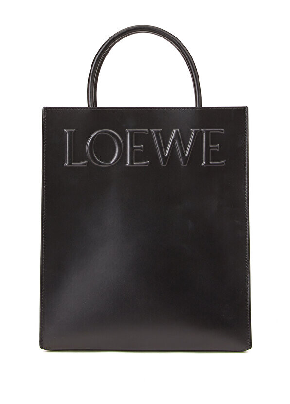 

Стандартная черная женская кожаная сумка-тоут а4 Loewe