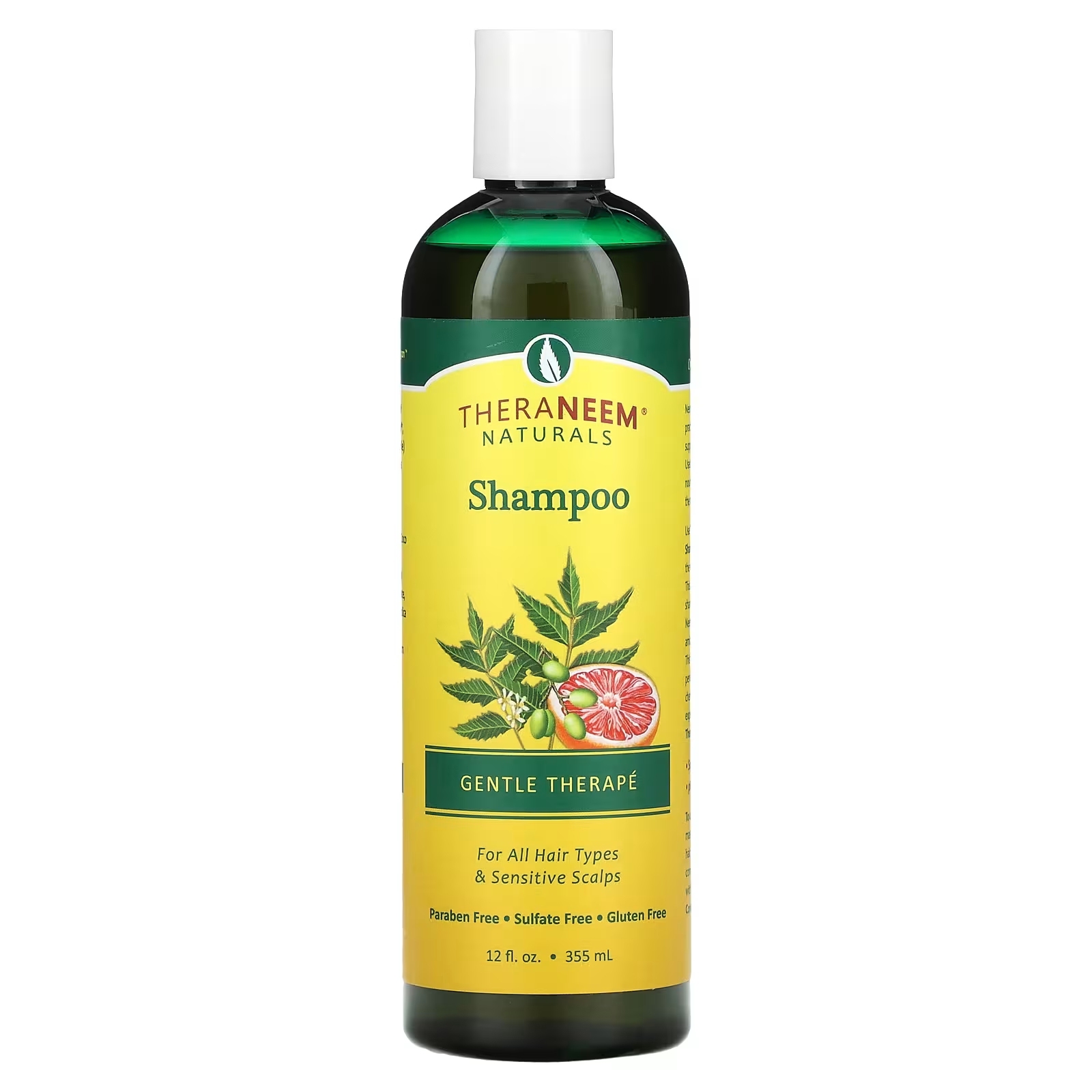 Шампунь Organix South TheraNeem Naturals Gentle Therape для всех типов волос и чувствительной кожи головы, 355 мл