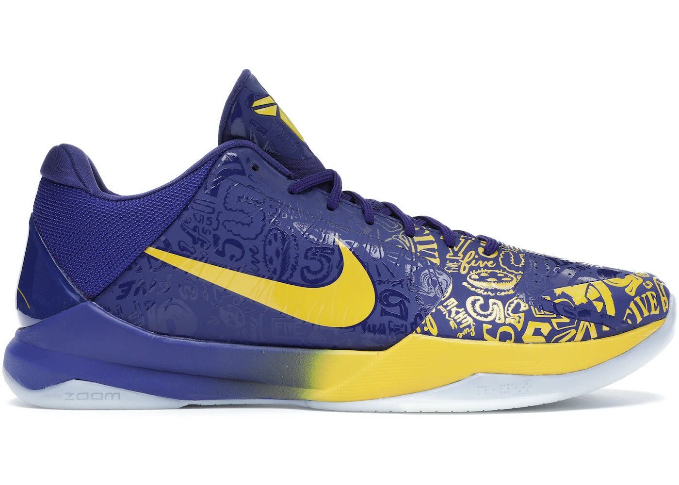 

Кроссовки Nike Kobe 5 Protro 5 мужские, голубой / желтый