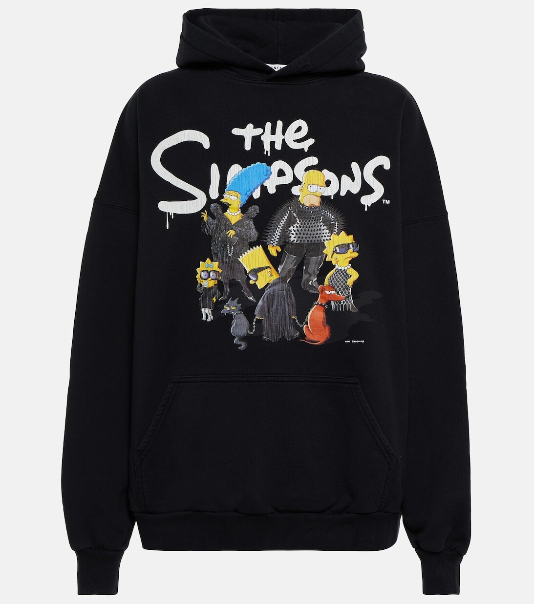 

Худи из хлопка x The Simpsons TM & 20th Television BALENCIAGA, черный