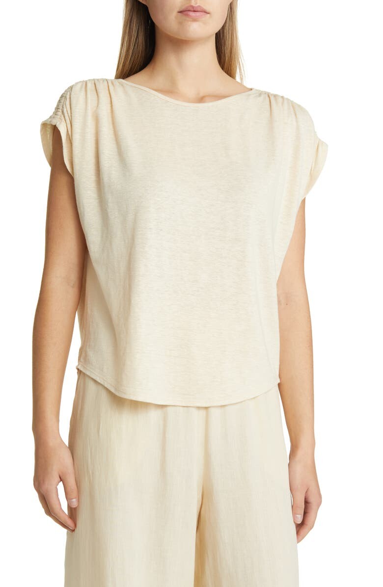 

Льняной топ с завязками на плечах MAX MARA LEISURE