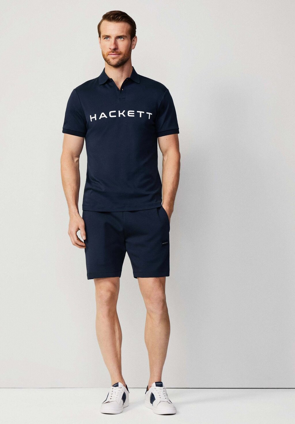

Рубашка поло ESSENTIAL Hackett London, темно-синий