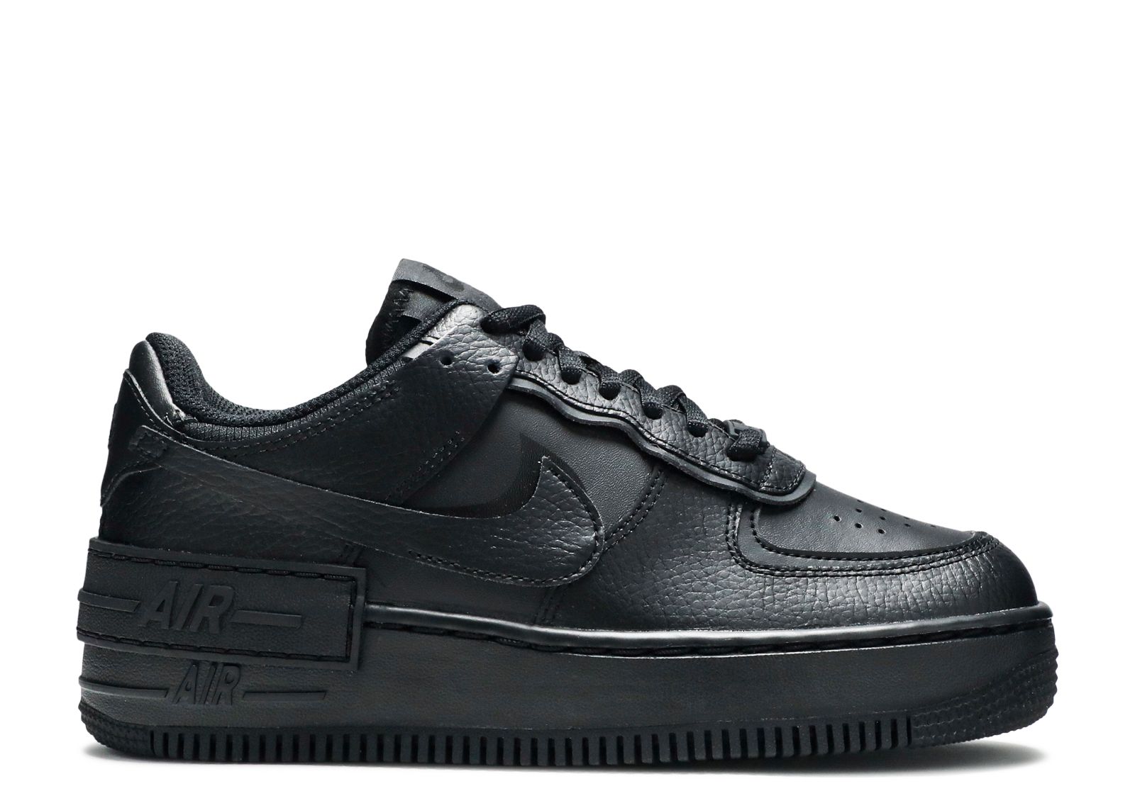 Кроссовки Nike Wmns Air Force 1 Shadow 'Triple Black', черный кроссовки nike air force 1 shadow бело серый