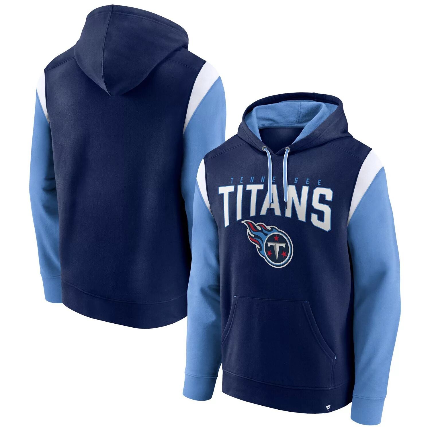 

Мужской темно-синий пуловер с капюшоном Fanatics Tennessee Titans Trench Battle Pullover Fanatics
