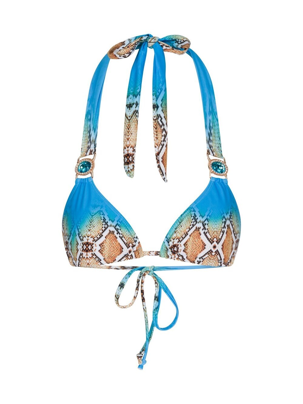 

Треугольный топ бикини Moda Minx Poisin Paradise, синий