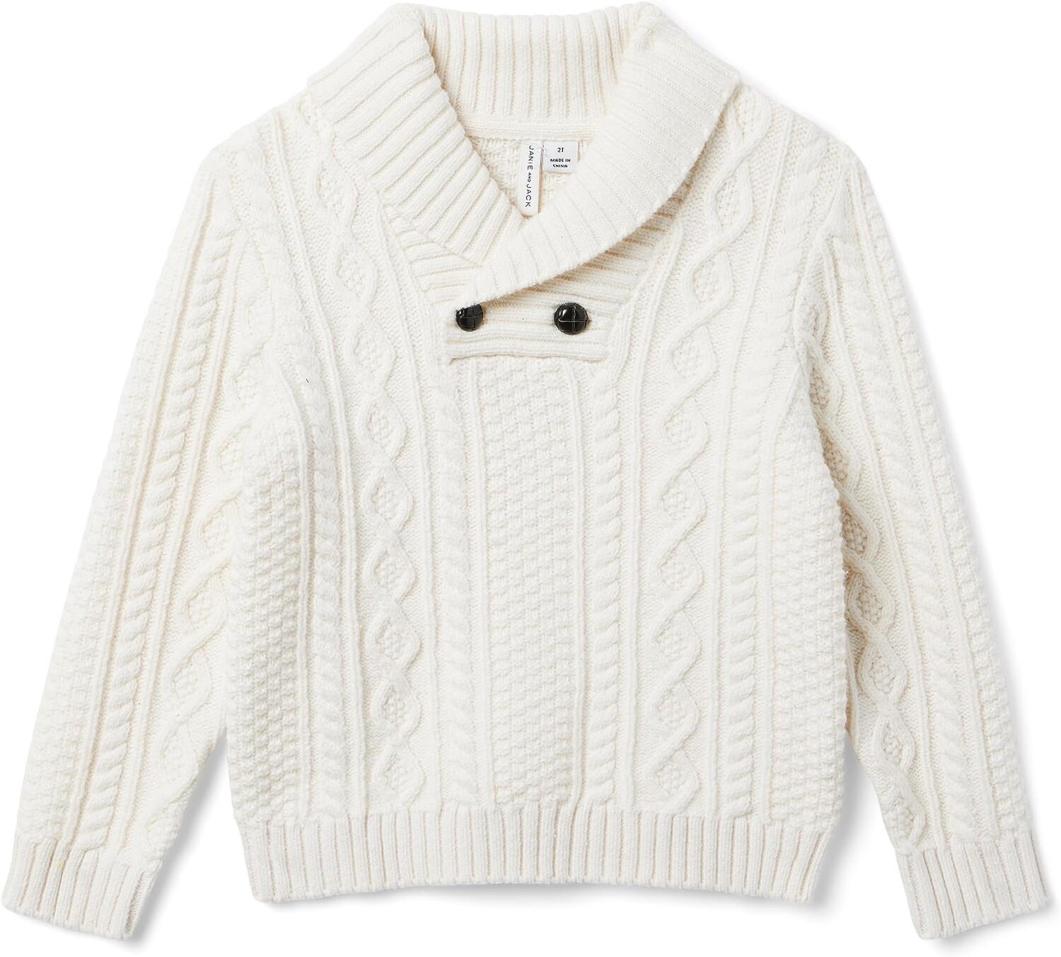 

Свитер Janie and Jack Shawl Collar Sweater, слоновая кость, Бежевый