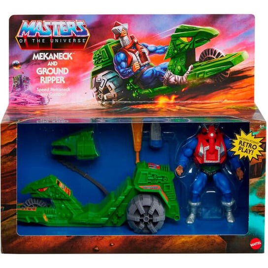 

VEHICULO MEKANECK и GROUND RIPPER МАСТЕР ВСЕЛЕННОЙ РИСУНОК 14 СМ Mattel, Синий