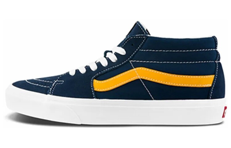 

Кроссовки унисекс Vans SK8 MID Синий/Желтый