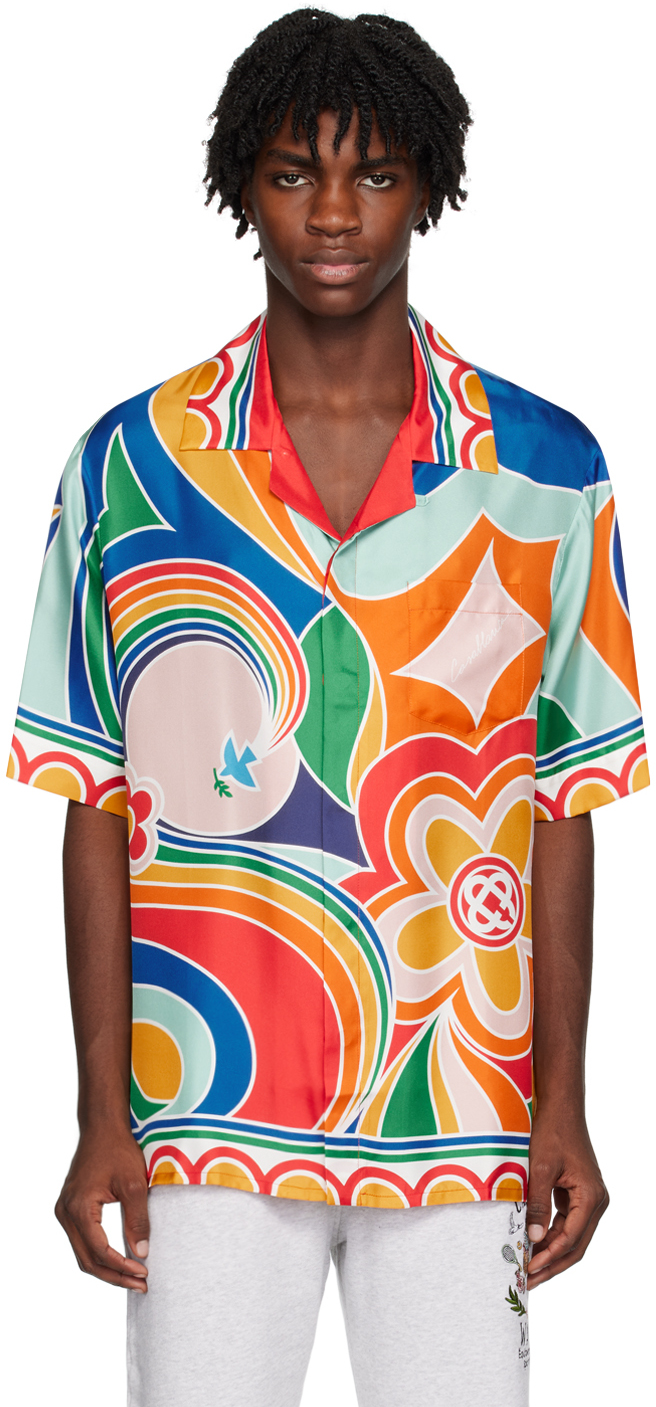 цена Разноцветная рубашка Le Pouvoir Des Fleurs Casablanca